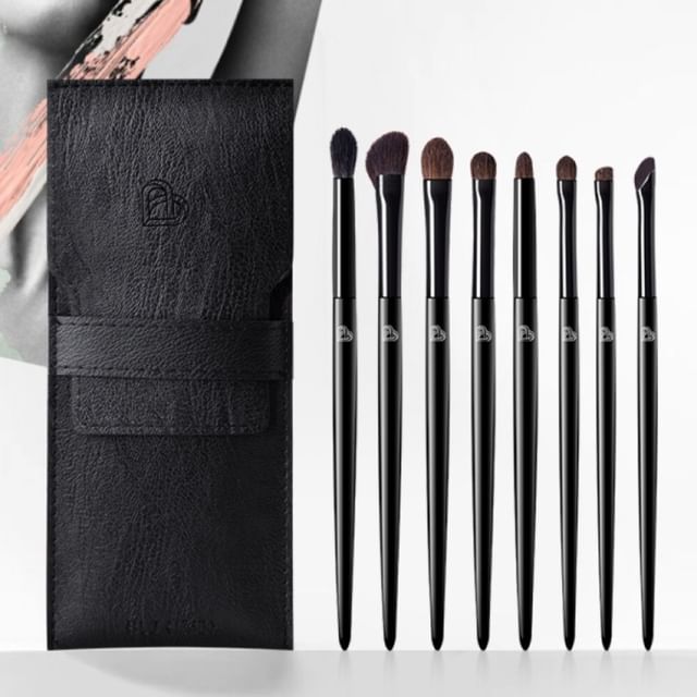 BLJ-Black Brown Makeup Brush Set