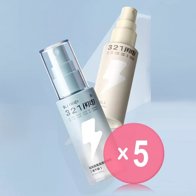 BLJ-Lightning Series No-Wash Makeup Brush Cleansing Spray - 3Types 5pcs Bundle Set