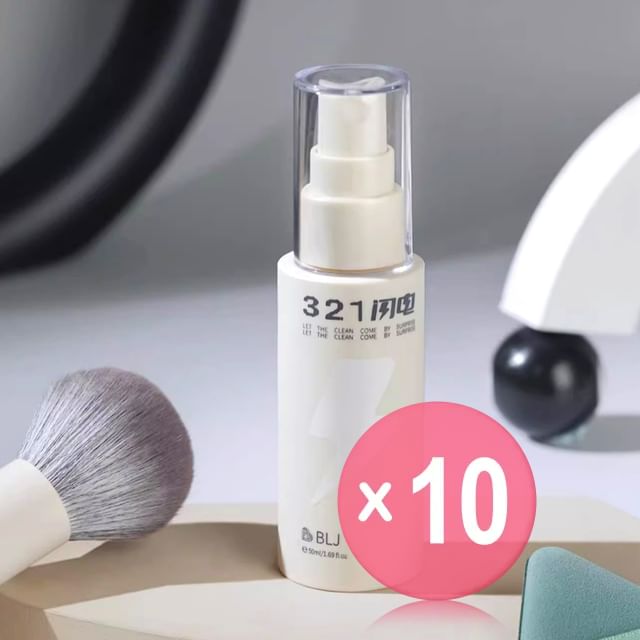 BLJ-Lightning Series Rinseless Brush Cleansing Mist Lightly-scented 10pcs Bundle Set