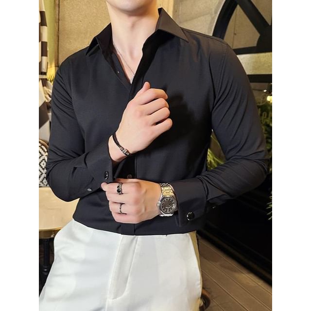 Blueforce-Long-Sleeve Plain Shirt