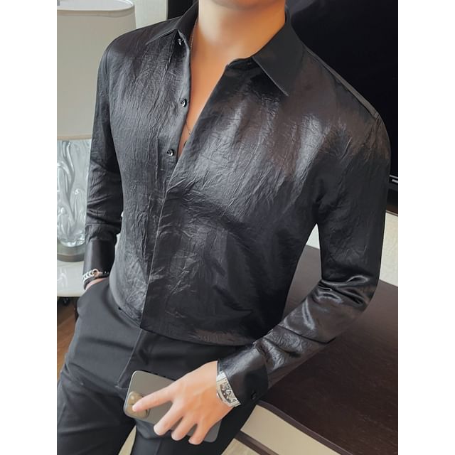 Blueforce-Long-Sleeve Plain Shirt