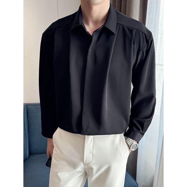 Blueforce-Long-Sleeve Plain Shirt