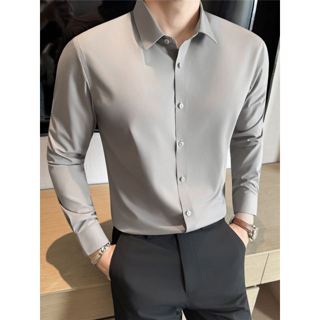Blueforce-Long-Sleeve Plain Shirt