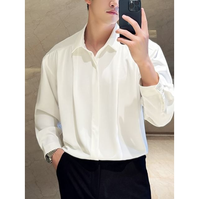 Blueforce-Long-Sleeve Plain Shirt