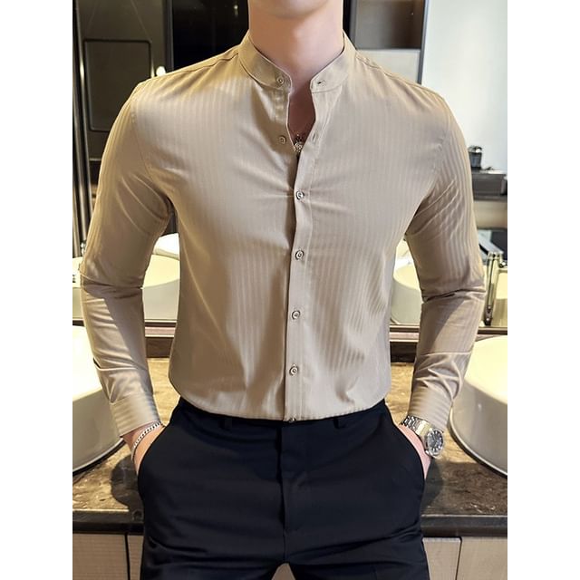 Blueforce-Long-Sleeve Striped Shirt