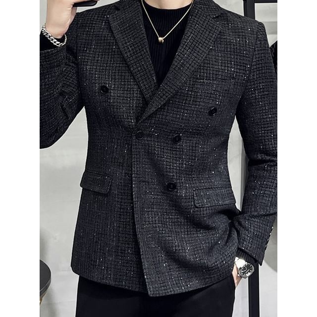 Blueforce-Tweed Glitter Double Breasted Blazer