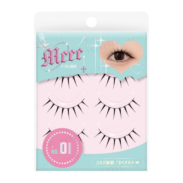 BN-Meee Eyelashes No 01-3 Pairs