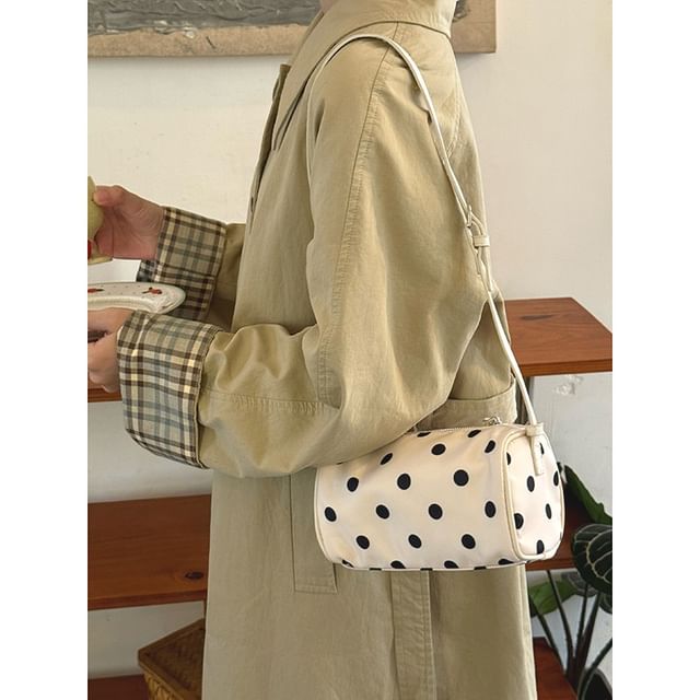 Bolso-Cylinder Nylon Crossbody Bag