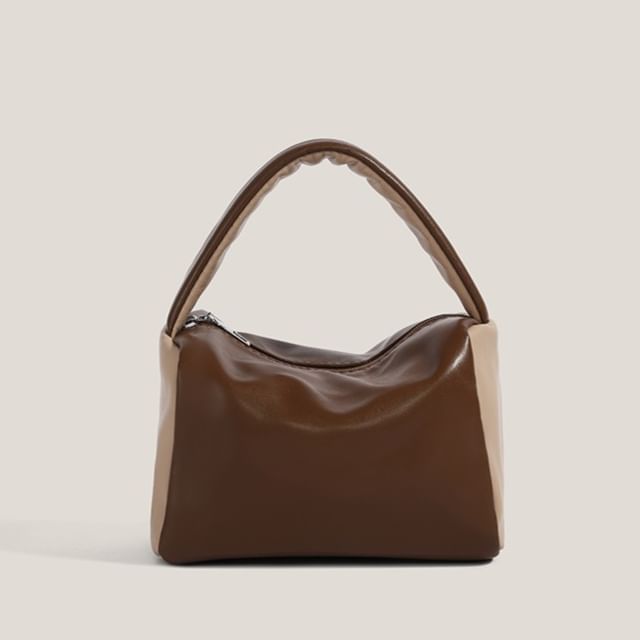 Bolso-Faux Leather Boston Bag