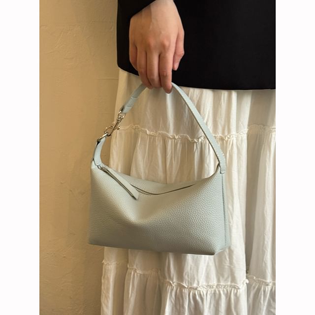 Bolso-Faux Leather Plain Shoulder Bag