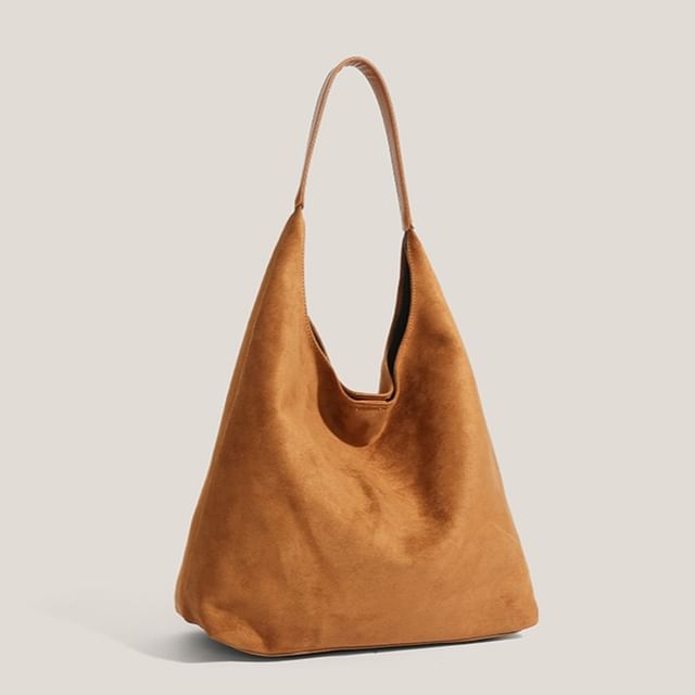 Bolso-Faux Suede Tote Bag