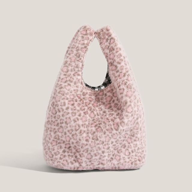 Bolso-Leopard Print Shopper Bag