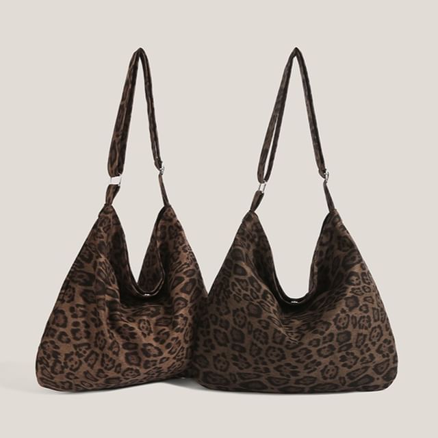 Bolso-Leopard Print Shoulder Bag