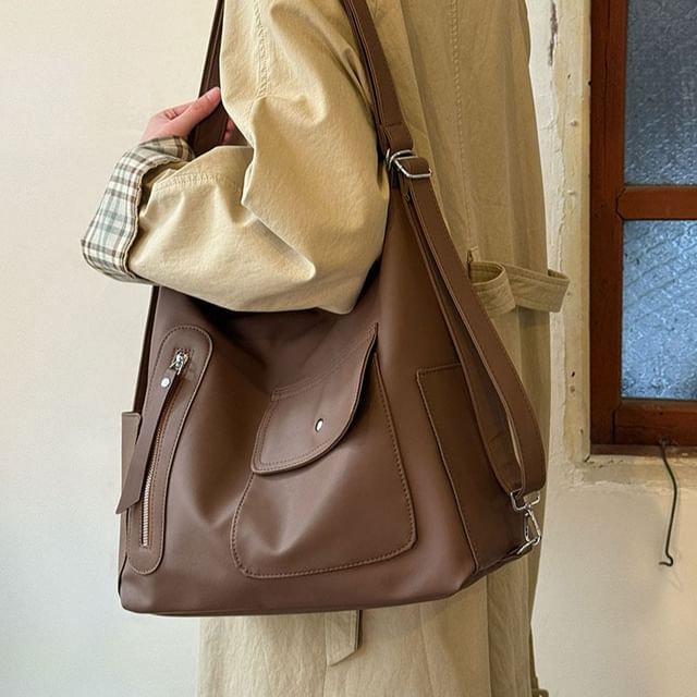 Bolso-Pocket Nylon Shoulder Bag