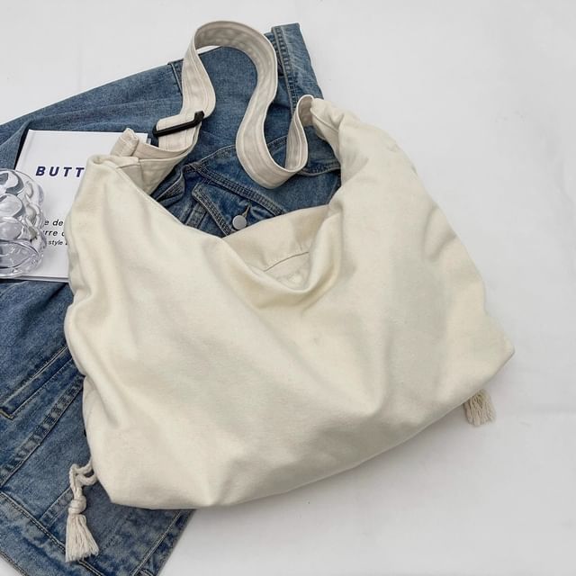 Bolso-Textile Plain Crossbody Bag