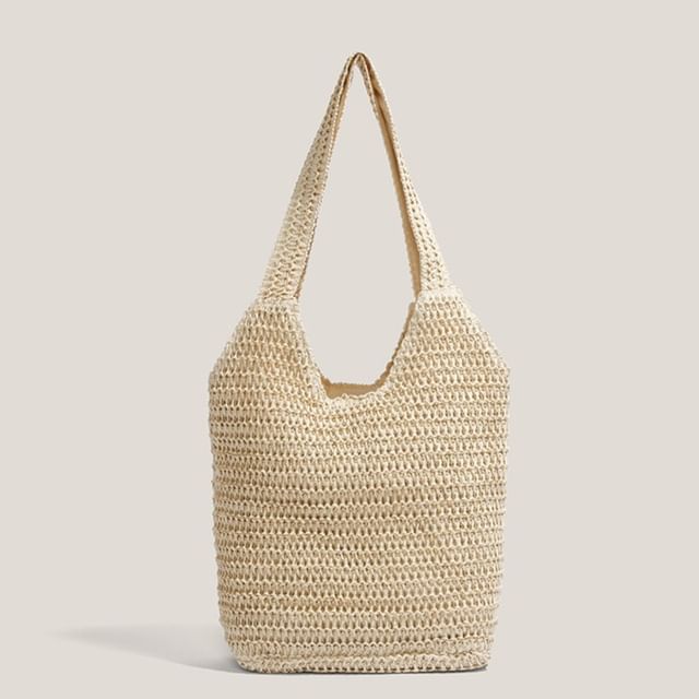 Bolso-Woven Straw Tote Bag