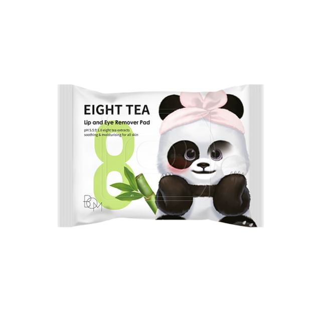 BOM-Eight Tea Lip And Eye Remover Pad-30 Cuscinetti