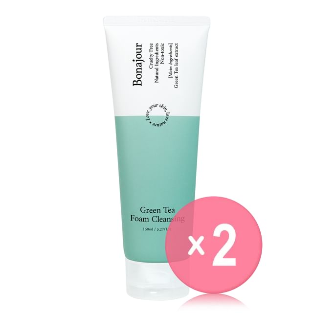BONAJOUR-Green Tea Foam Cleansing 2pcs Bundle Set