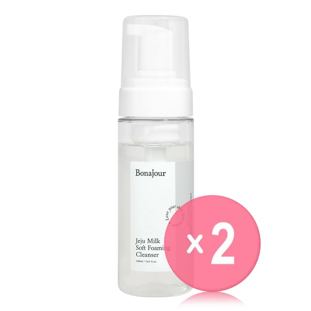 BONAJOUR-Jeju Milk Soft Foaming Cleanser 2pcs Bundle Set