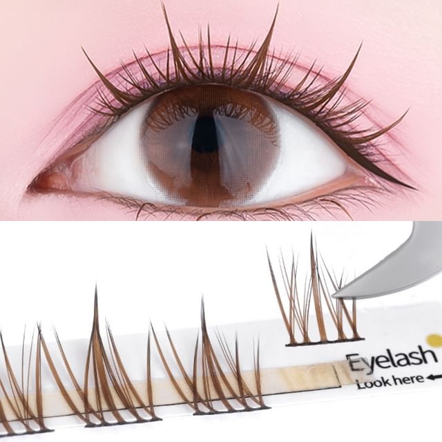 Bonnie Wisp-Spiky Brown Multipack False Eyelashes Cluster