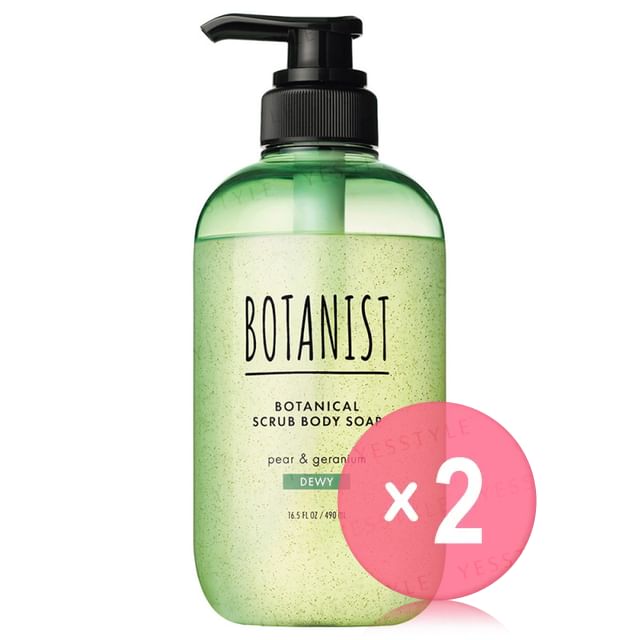 BOTANIST-Botanical Scrub Body Soap Dewey 2pcs Bundle Set