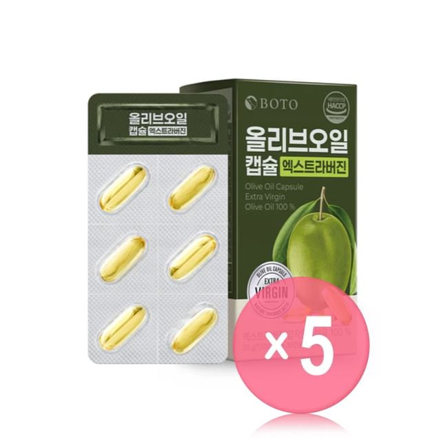 BOTO-Olive Oil Capsule Extra Virgin Olive Oil 100 5pcs Bundle Set