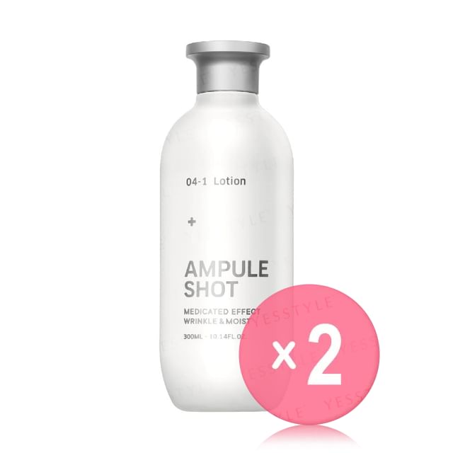 BOTTLE WORKS-Ampule Shot Medicated Effect Wrinkle Moist Lotion 2pcs Bundle Set