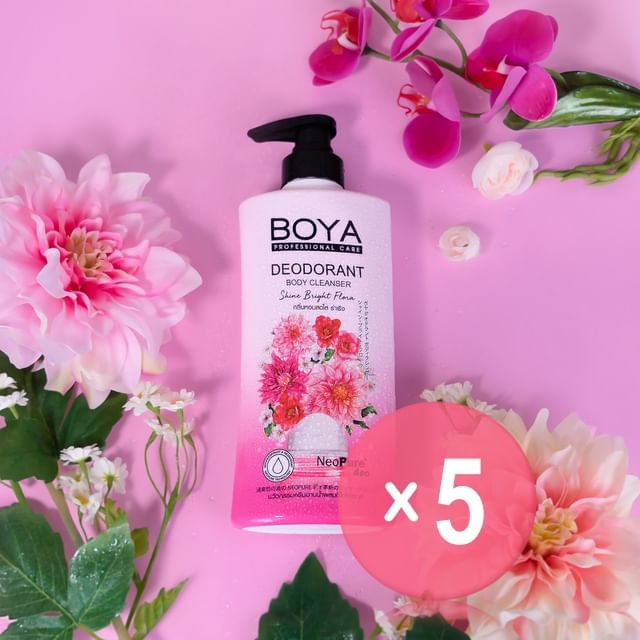 BOYA-Deodorant Body Cleanser Bright Flora 5pcs Bundle Set