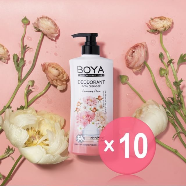 BOYA-Deodorant Body Cleanser Charming Flora 10pcs Bundle Set