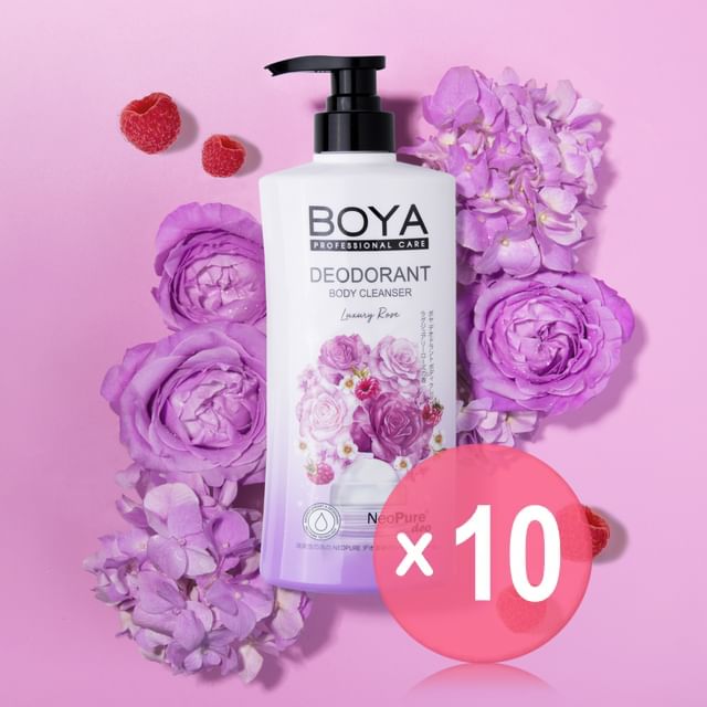 BOYA-Deodorant Body Cleanser Luxury Rose 10pcs Bundle Set