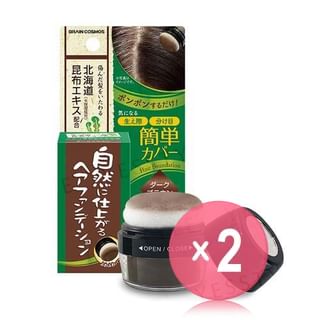 BRAIN COSMOS-Rishiri Hair Foundation Darkbrown 2pcs Bundle Set