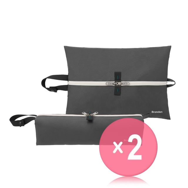 Branden-Half Half Multi Pouch - 5 Colors 2pcs Bundle Set