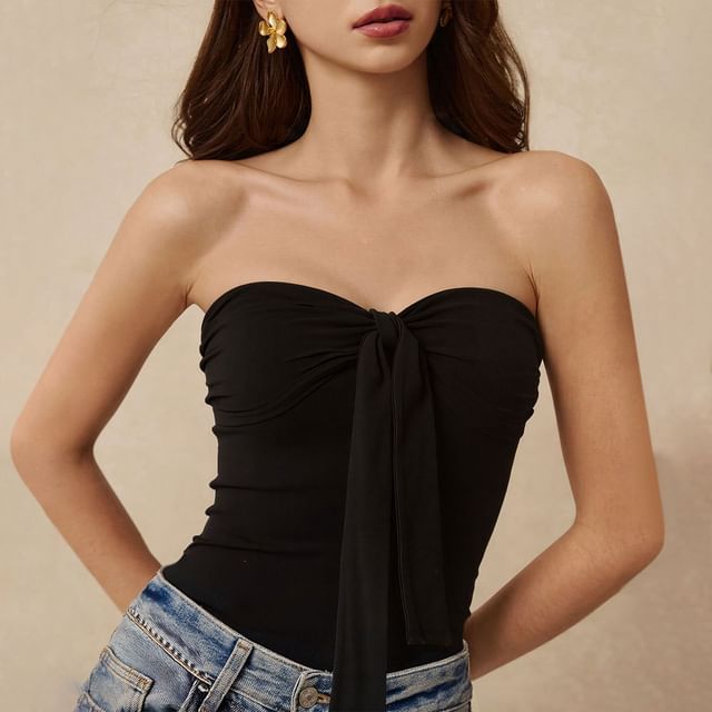 BrickBlack-Plain Tube Top
