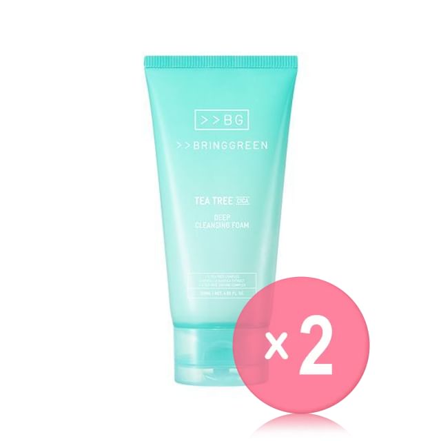 BRING GREEN-Tea Tree Cica Deep Cleansing Foam 2pcs Bundle Set