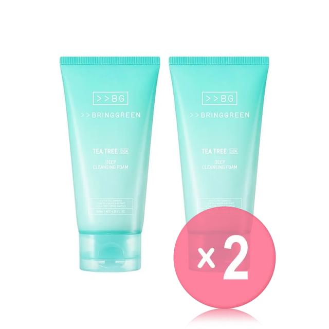 BRING GREEN-Tea Tree Cica Deep Cleansing Foam Special Set 2pcs Bundle Set