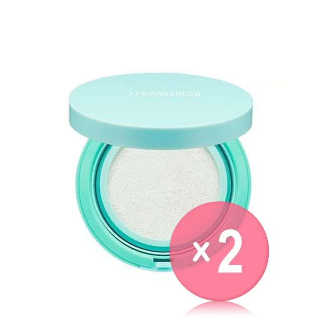 BRING GREEN-Tea Tree Cica Sun Cushion 2pcs Bundle Set