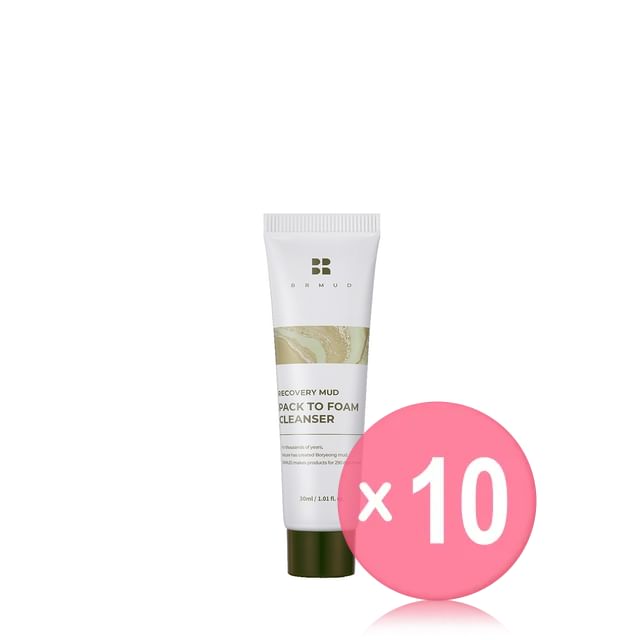 BRMUD-Recovery Mud Pack To Foam Cleanser Mini 10pcs Bundle Set