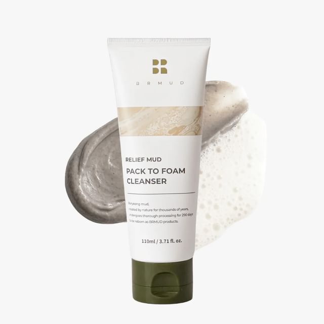 BRMUD-Relief Mud Pack To Foam Cleanser