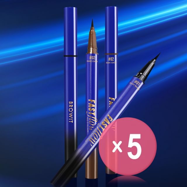 Browit-Fast Flow Pro Eyeliner 5pcs Bundle Set