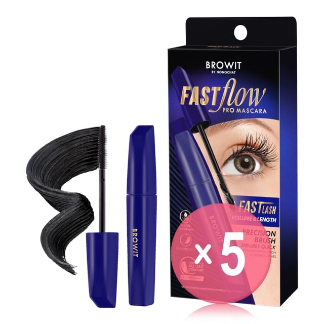 Browit-Fast Flow Pro Mascara 5pcs Bundle Set