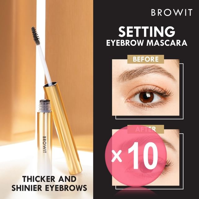 Browit-Setting Eyebrow Mascara 10pcs Bundle Set