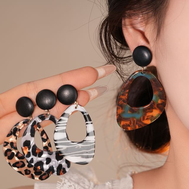 Calafa-Acrylic Dangle Earring