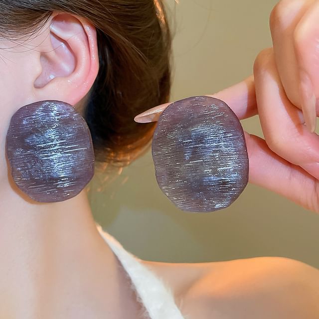 Calafa-Disc Statement Ear Stud