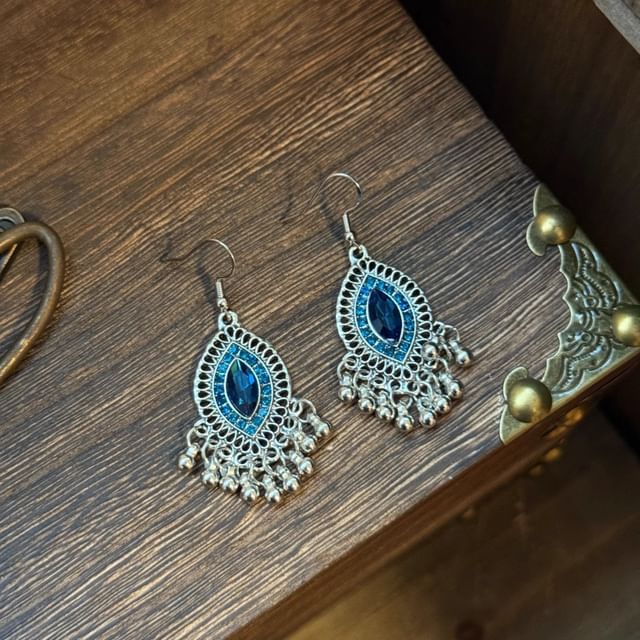 Calafa-Gemstone Dangle Earring