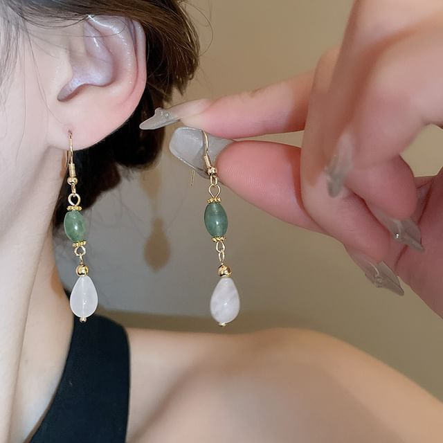 Calafa-Gemstone Drop Earring