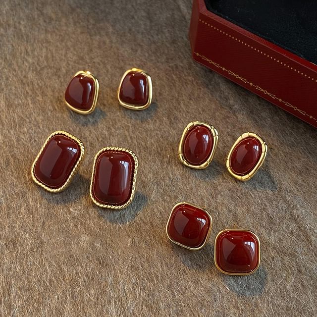 Calafa-Glazed Stud Earring