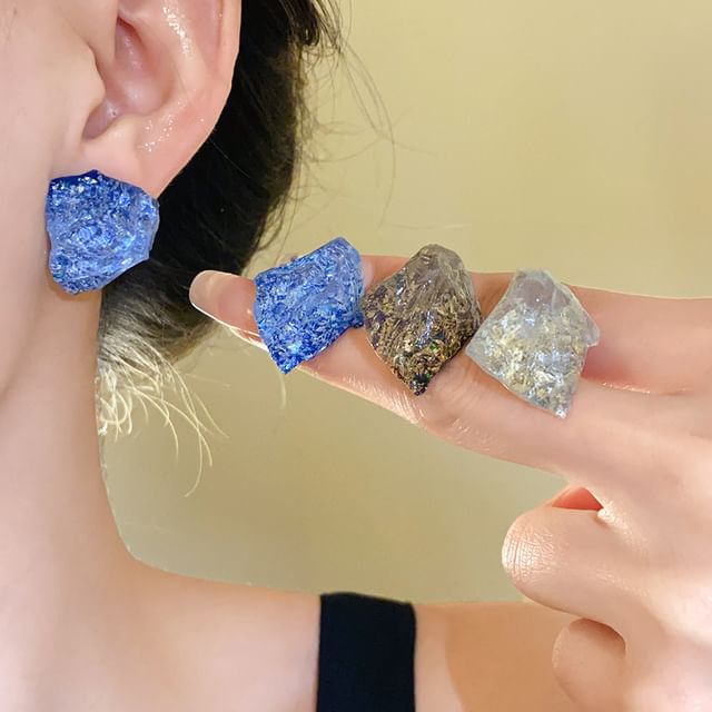 Calafa-Resin Stud Earring