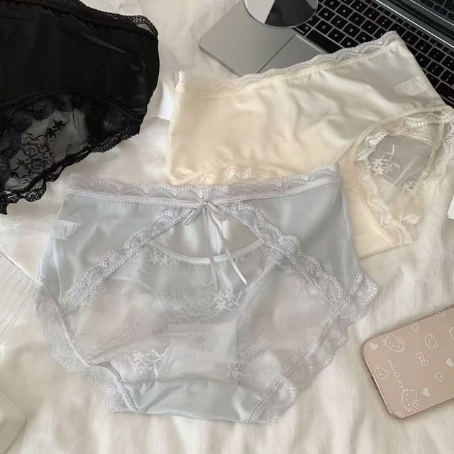 camikiss-Lace Trim Panties
