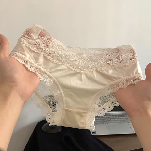 Candyiry-Lace Trim Panties