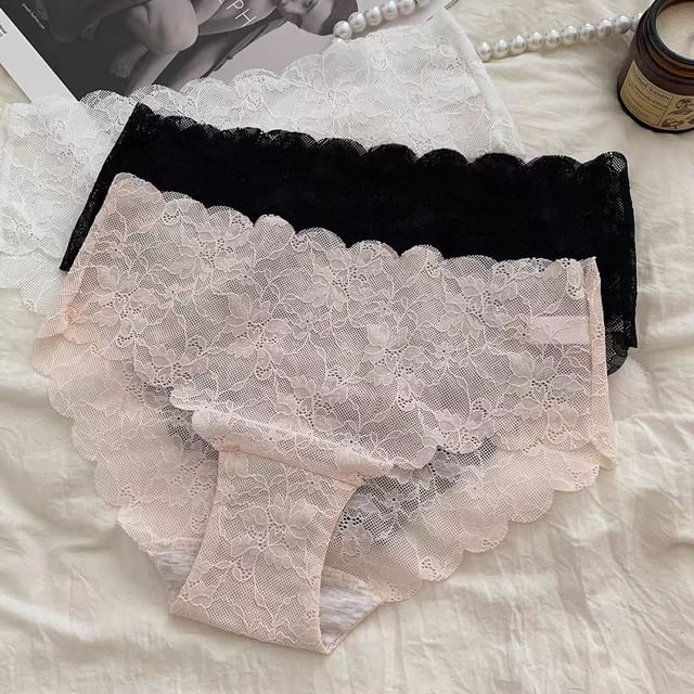 Candyiry-Plain Lace Panty